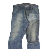 G-STAR Mens Blue Regular Jeans Denim Medium W33 L31 Stylish Patchwork Zip