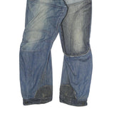 G-STAR Mens Blue Regular Jeans Denim Medium W33 L31 Stylish Patchwork Zip