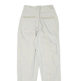 SEGRETS Womens Cotton Blend White Relaxed Straight Trousers W24 L30 Stylish