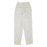 SEGRETS Womens Cotton Blend White Relaxed Straight Trousers W24 L30 Stylish