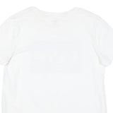 LEVI'S Womens White Cotton Blend Graphic T-Shirt S Short Sleeve Crew Neck