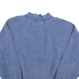 WEK Mens Blue Collared 2XL Sweatshirt Cotton Blend Pullover Casual