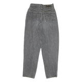 REACTION Womens Jeans Grey Relaxed Straight Denim Medium W26 L29 Casual Zip