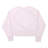 NIKE Womens Pink Crew Neck XS Cotton Blend Pullover Sweatshirt Sportswear