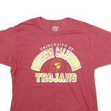 BLUE84 Mens Red University Of Southern California Trojans Graphic T-Shirt L