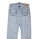 LEVI'S 505 Mens Jeans Blue Regular Straight Denim Light W34 L30 Classic Fit Zip