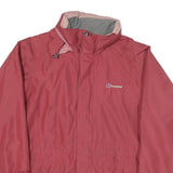 BERGHAUS Womens Red Outdoor Jacket UK 16 Polyester Blend Zip Waterproof