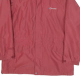 BERGHAUS Womens Red Outdoor Jacket UK 16 Polyester Blend Zip Waterproof
