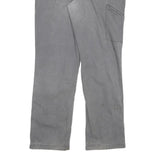 CARHARTT Mens Cotton Blend Grey Relaxed Straight Trousers W34 L31 Workwear