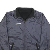 LEGEA Mens Blue & Black Reversible Zip Front Jacket M Polyester Sportswear