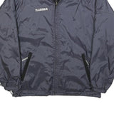 LEGEA Mens Blue & Black Reversible Zip Front Jacket M Polyester Sportswear