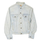 LEVI'S Mens Blue Denim Jacket M Cotton Blend Button Closure Classic Fit Casual