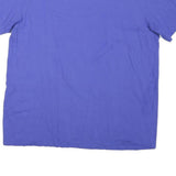 NIKE Mens Blue L Short Sleeve Crew Neck Graphic T-Shirt Cotton Blend