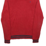POLO RALPH LAUREN Boys Red Shawl Collar Plain Cotton Jumper XL Classic Knitwear