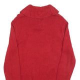 POLO RALPH LAUREN Boys Red Shawl Collar Plain Cotton Jumper XL Classic Knitwear