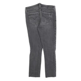 LEVI'S 711 Womens Jeans Grey Slim Skinny Denim Rinse W28 L25 Distressed