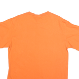 NFL Mens Orange Graphic T-Shirt L Short Sleeve Crew Neck Casual Cotton Blend
