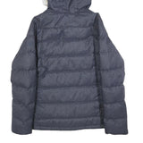JACK WOLFSKIN Womens Blue Denim Outdoor Jacket UK 12 Polyester Blend Puffer Zip