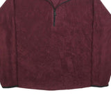 REEBOK Mens Maroon Pullover Plain Crew Neck Basic Knit Jumper M Polyester