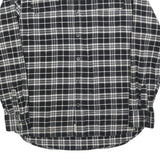 JACHS Mens Black & White Check Shirt L Cotton Blend Long Sleeve Casual
