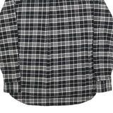 JACHS Mens Black & White Check Shirt L Cotton Blend Long Sleeve Casual