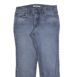 TOMMY HILFIGER Mens Regular Fit Blue Denim Jeans W32 L30 Zip Pockets Classic