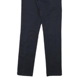 CARHARTT WIP Mens Cotton Blend Navy Slim Tapered Trousers W30 L32 Workwear Zip