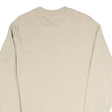 PUMA Mens Beige XS Crew Neck Cotton Blend Sweatshirt Logo Athletic Pullover