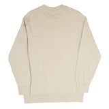 PUMA Mens Beige XS Crew Neck Cotton Blend Sweatshirt Logo Athletic Pullover