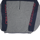 NAUTICA Mens Blue & Grey Half Zip Polyester Jacket L Sport Casual
