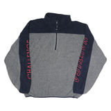NAUTICA Mens Blue & Grey Half Zip Polyester Jacket L Sport Casual