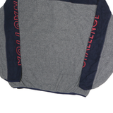NAUTICA Mens Blue & Grey Half Zip Polyester Jacket L Sport Casual