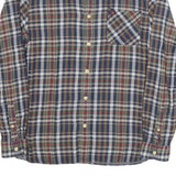 FRED PERRY Mens Blue Red Green Check Shirt M Cotton Blend Classic Button-Down