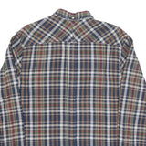 FRED PERRY Mens Blue Red Green Check Shirt M Cotton Blend Classic Button-Down