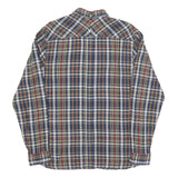 FRED PERRY Mens Blue Red Green Check Shirt M Cotton Blend Classic Button-Down