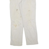 CARHARTT Mens Beige Cotton Blend Relaxed Fit Straight Leg Trousers W32 L29