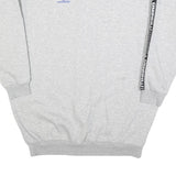UMBRO Womens Grey & Black Logo Tape Crew Neck L Sweatshirt Cotton Blend Casual