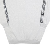 UMBRO Womens Grey & Black Logo Tape Crew Neck L Sweatshirt Cotton Blend Casual