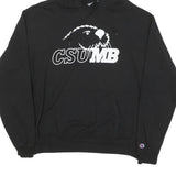 CHAMPION Mens Black CSUMB Pullover Hoodie L Cotton Blend Comfortable Casual