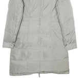 TIMBERLAND Womens Grey Down Zip Jacket M Synthetic Plain Lightweight