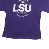 KNIGHTS APPARREL Mens Purple LSU Tigers Cotton T-Shirt XL Short Sleeve Crew Neck