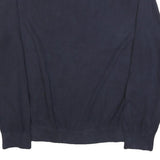 TOMMY HILFIGER Mens Navy Plain Jumper Crew Neck Basic Knit XL Cotton Blend