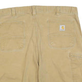 CARHARTT Mens Shorts Beige Casual Plain L W36 Workwear Durable Fit