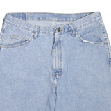 WRANGLER Mens Denim Shorts Blue Casual M W34 Cotton Blend Button Closure