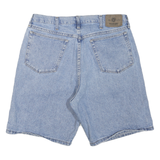 WRANGLER Mens Denim Shorts Blue Casual M W34 Cotton Blend Button Closure