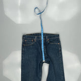 501 Levis Jeans - 33W 34L Blue Cotton