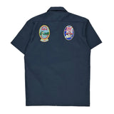 Fishing Dickies Short Sleeve Shirt - Medium Blue Cotton