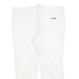 WHITE STUFF Womens Jeans White Slim Straight Denim W34 L25 Zip Cotton Blend