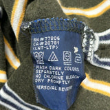 Tommy Hilfiger Striped Polo Shirt - Medium Black Cotton