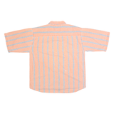 PIER CONNECTION Mens Peach & Blue Stripe Cotton Shirt XL Casual Summer Short
